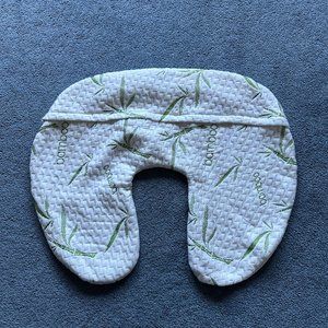 Golden Linens White Bamboo Zippered Boppy Nursing Pillow Cover